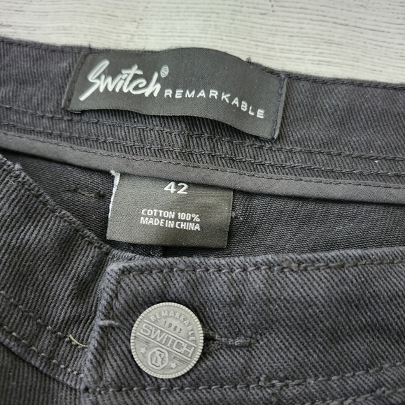 Plus Size Black Distressed Denim Shorts - Picture 8 of 16